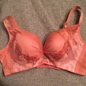 Sexy Pink Plunge Wireless Bra